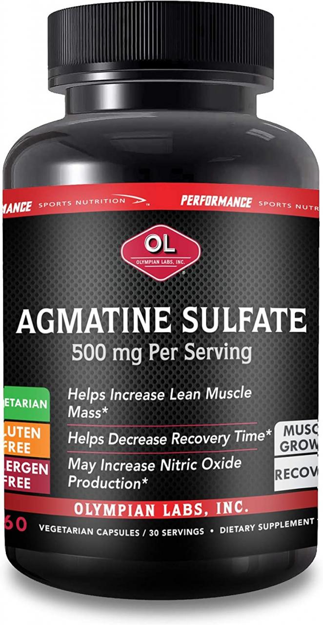 Amazon.com: Olympian Labs Agmatine Sulfate Supplement, 60 Count: Health &amp;  Personal Care